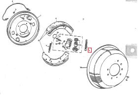 LAND ROVER 234889 - MUELLE ZAPATRA FRENO DE MANO