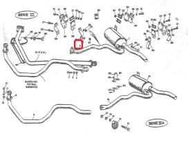 LAND ROVER 264195 - TUBO ESCAPE TRAMO INTERMEDIO LR  88