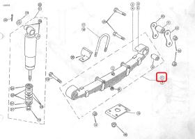 LAND ROVER 279678 - BALLESTAS TRASERA  DER 10 HOJAS