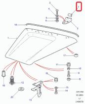 LAND ROVER 346849 - CASQUILLO BISAGRA CAPO