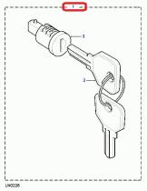 LAND ROVER 395141 - BOMBÍN DE CERRADURA CON LLAVE DEF-SERII-III
