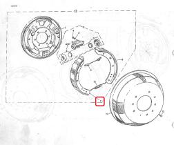 LAND ROVER 532044 - JUEGO ZAPATAS TRASERAS DE FRENO (PAR) K
