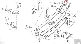 LAND ROVER 537686 - GEMELA TRASERA