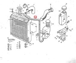 LAND ROVER 564720 - MANGUITO RADIADOR