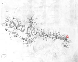 LAND ROVER 571711 - BRIDA PALIER ESTRIA FINA