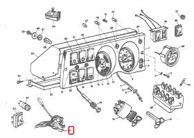 LAND ROVER 575383 - MANDO DE LUCES SERIE I