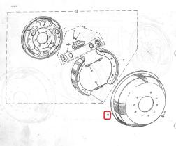 LAND ROVER 576973 - TAMBOR DE FRENO