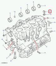 LAND ROVER 597586 - TAPON BLOQUE 25MM