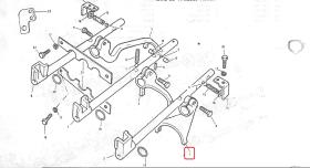 LAND ROVER 6422 - HORQUILLA SELECTORA 3ª-4ª