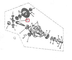 LAND ROVER 718331 - CORONA Y PIÑON DIFERENCIAL