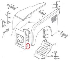 LAND ROVER 737125 - PANEL FRONTAL FARO IZDO.