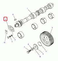 LAND ROVER ERC1561 - PLACA ARBOL DE LEVAS