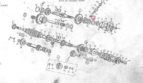 LAND ROVER FRC1780 - RETEN EJE TRANSFER DESPLAZABLE/ SALIDA FRENO MANO Y TRANSMIS