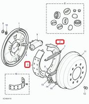 LAND ROVER STC2796 - ZAPATAS DE FRENO