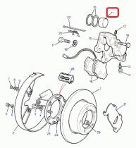 LAND ROVER 606696 - PISTON CALIPER TRASERO