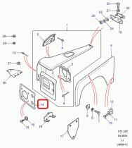 LAND ROVER BTR7850PUC - GUARNICION FARO DERECHO DEFENDER