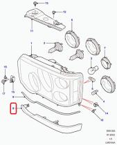 LAND ROVER DHH000130LML - GUARNICION LADO IZQUIERDO