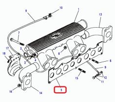 LAND ROVER ERR3785 - JUNTA COLECTOR DE ADMISION