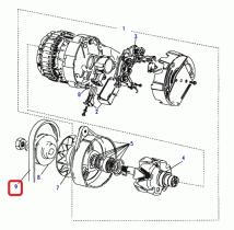 LAND ROVER ETC7939 - CORREA BOMBA DE AGUA