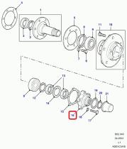 LAND ROVER FRC5806 - BRIDA PALIER