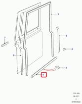 LAND ROVER MWC6130 - GOMA INFERIOR CONTORNO PUERTA