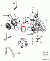 LAND ROVER STC639 - BOMBA DE AGUA