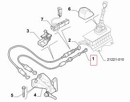 FIAT 55223406 - MANDO FLEXIBLE SELEZIONE