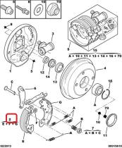 CITROEN 4241L3 - JUEGO DE 4 ZAPATAS DE FRENO