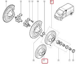 RENAULT 7711130076 - DISCO DE FRENO TRASEROS(COMLINE)
