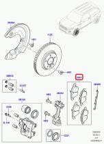 LAND ROVER LR004936 - JGO. PASTILLAS FRENO DELANTERAS
