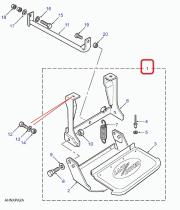 LAND ROVER STC7631 - PELDAÑO ABATIBLE LATERAL