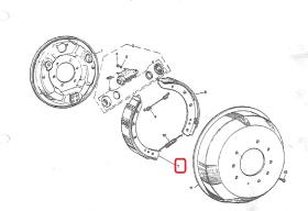 LAND ROVER STC2797 - JUEGO DE ZAPATAS DE FRENO