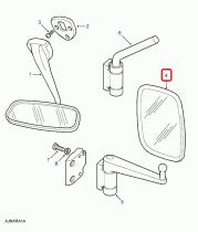 LAND ROVER MRC9747 - ESPEJO RETROVISOR DEF.