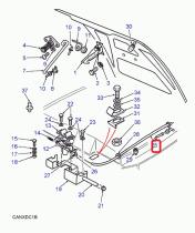 LAND ROVER ASR1405 - CABLE DE MANDO DEL CAPO