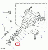 LAND ROVER FRC8154 - GUARDAPOLVO DE CHAPA