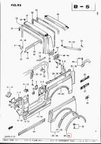 SUZUKI 77140-80810-281 - EXTENSION ALETA LADO IZQUIERDO