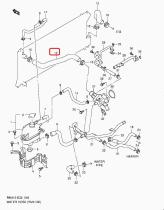 SUZUKI 17852-84E50-000 - MANGUERA,RADIADOR ENTRADA