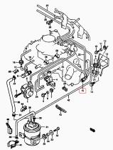 SUZUKI 18123-80400-000 - VALVULA,BIMETAL VACUO CONMUT