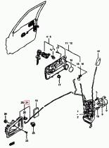 SUZUKI 83130-85CA0-T01 - MANILLA,PUERTA,DEL,INT,IZQ