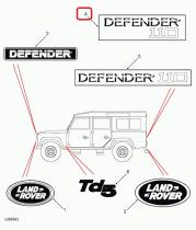 LAND ROVER BTR1049 - CINTA ADHESIVA DEFENDER 110