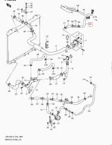 SUZUKI 17872-67J01-000 - MANGUERA SALIDA CALEFACTOR