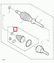 LAND ROVER TDL100240 - ANILLO ELASTICO DE SEGURIDAD