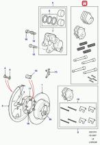 LAND ROVER SFP000280 - PASTILLAS DE FRENO TRASERAS DEFENDER