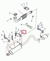 LAND ROVER NTC5582 - SOPORTE - SUSPENSION TUBO DE ESCAPE