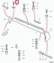 LAND ROVER AC606104 - TORNILLO DE ROSCA CORTANTE