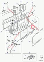 LAND ROVER MWC7612 - GUIA DE CRISTAL DE PUERTA