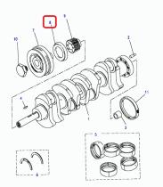 LAND ROVER ETC4390 - DEFLECTOR-CIGUEÑAL-POLEA
