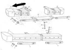 LAND ROVER 206421 - PARAGOLPES TRASERO DERECHO
