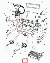 LAND ROVER RTC6593 - RADIADOR DE CALEFACCION
