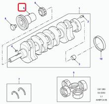 LAND ROVER ERC5349 - POLEA CIGÜEÑAL